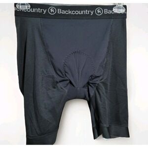 BackCountry Cycling Liner Shorts Mens Large Black Padded Bike Liner MTB